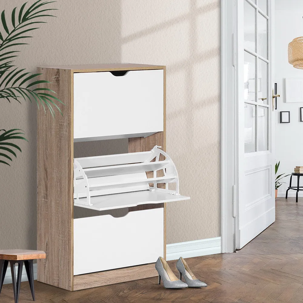 NNEDSZ 36 Pairs Shoe Cabinet Rack Organiser Storage Shelf Wooden