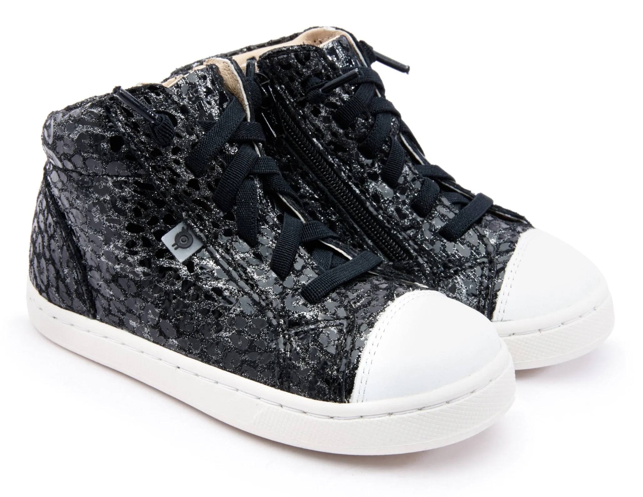 Old Soles Boy's & Girl's 6119 Chester Sneaker - Pearlised Leopard/Snow