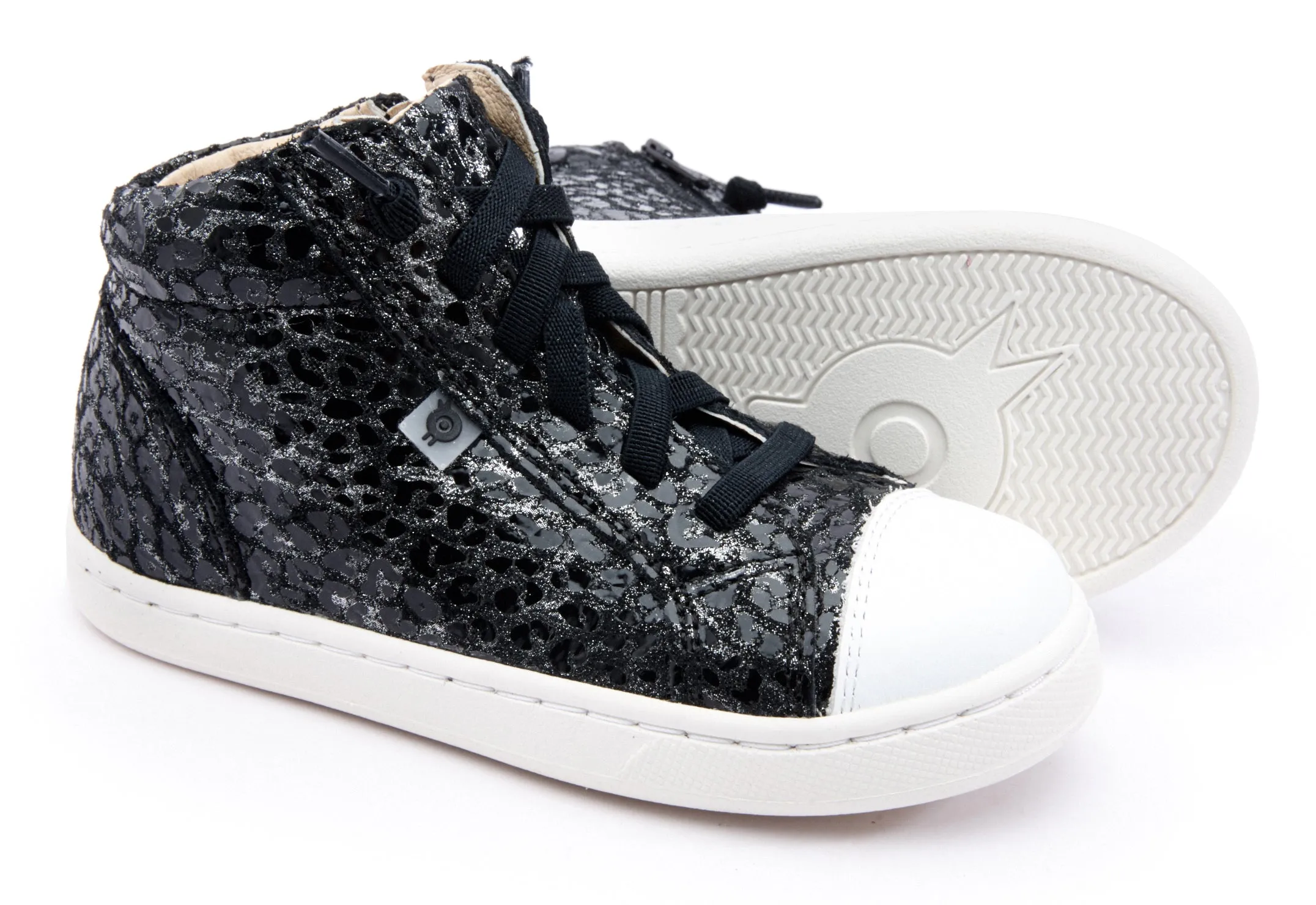 Old Soles Boy's & Girl's 6119 Chester Sneaker - Pearlised Leopard/Snow