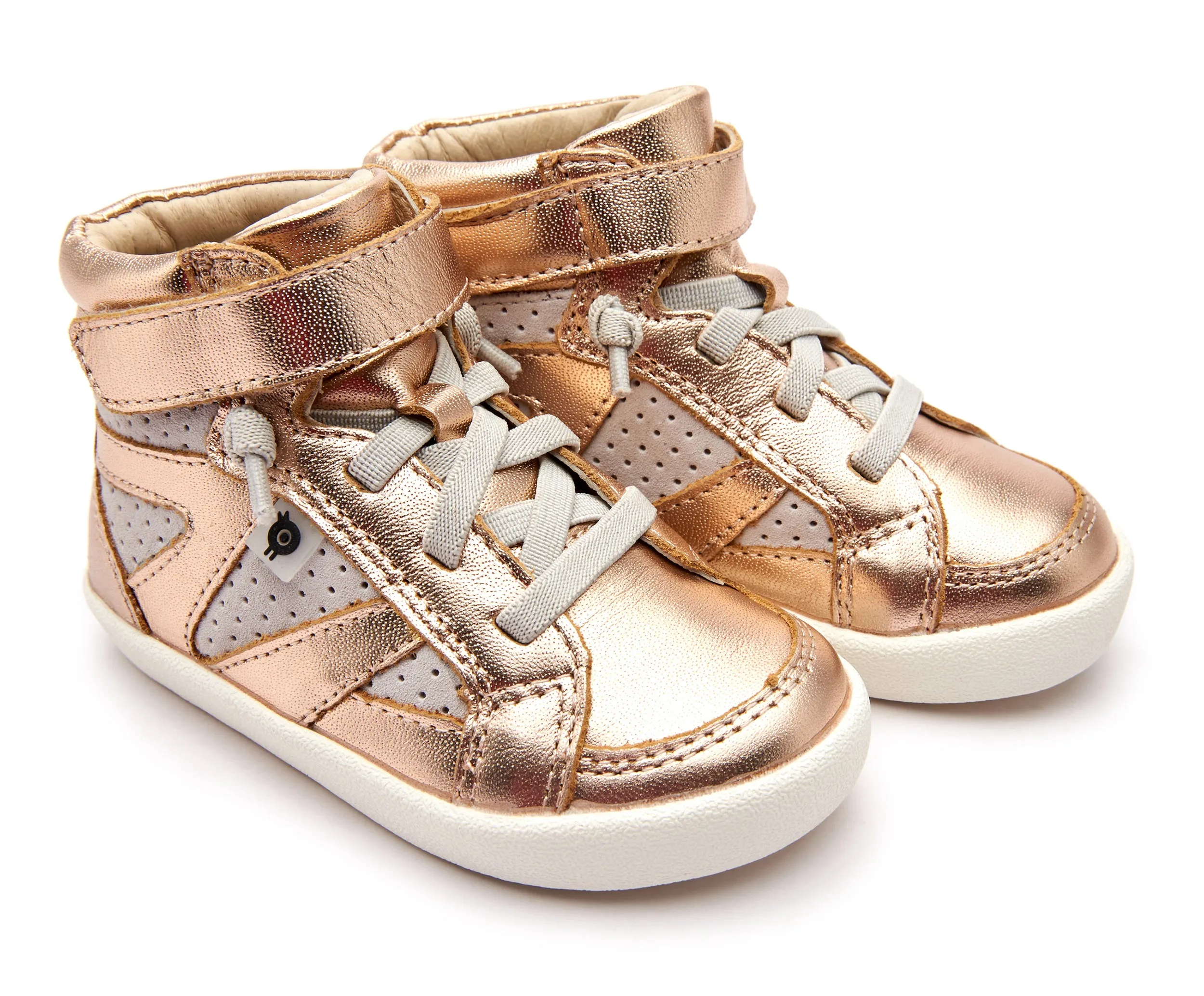 Old Soles Girl's & Boy's New Leader Sneakers - Copper/Grey Suede