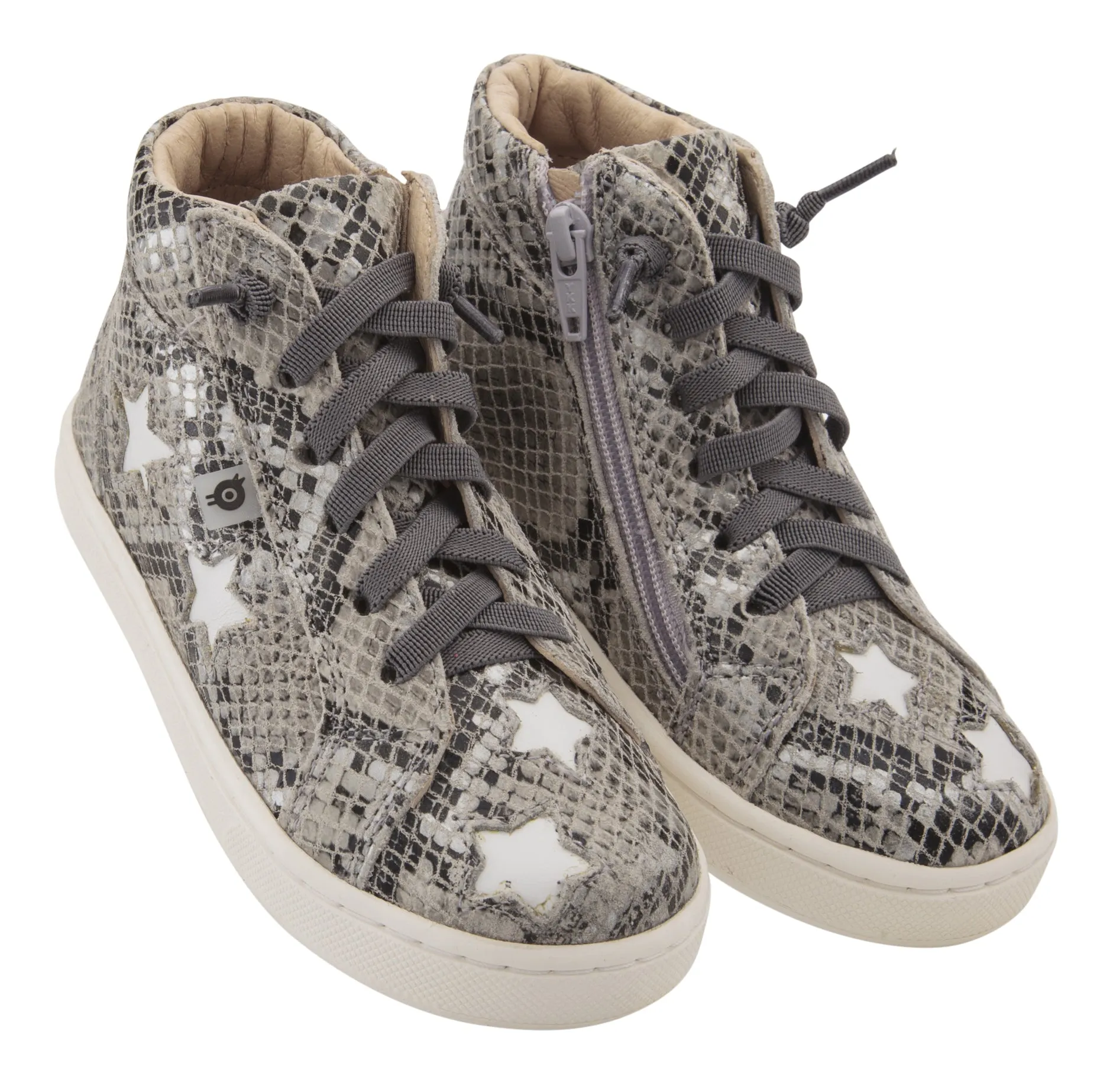 Old Soles Girl's & Boy's Starey High Top Sneaker - Grey Serp/Snow