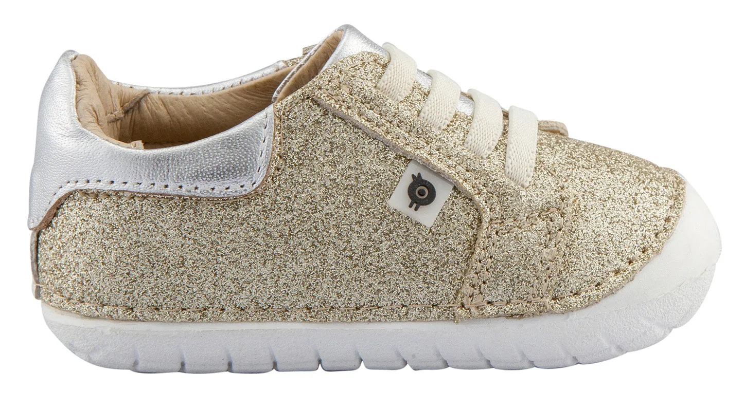 Old Soles Girl's and Boy's Glamfull Pave Sneakers, Glam Gold