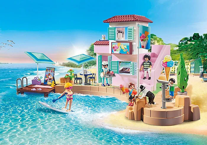 Playmobil Family Fun Waterfront Ice Cream Shop