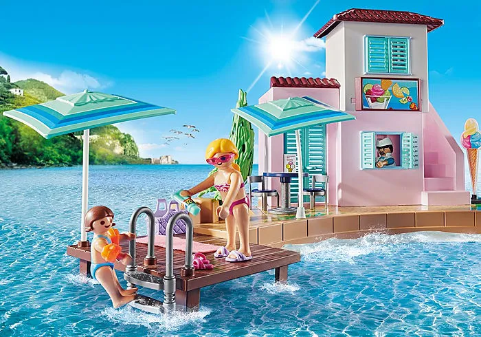 Playmobil Family Fun Waterfront Ice Cream Shop