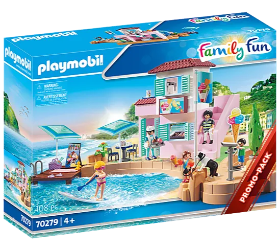 Playmobil Family Fun Waterfront Ice Cream Shop