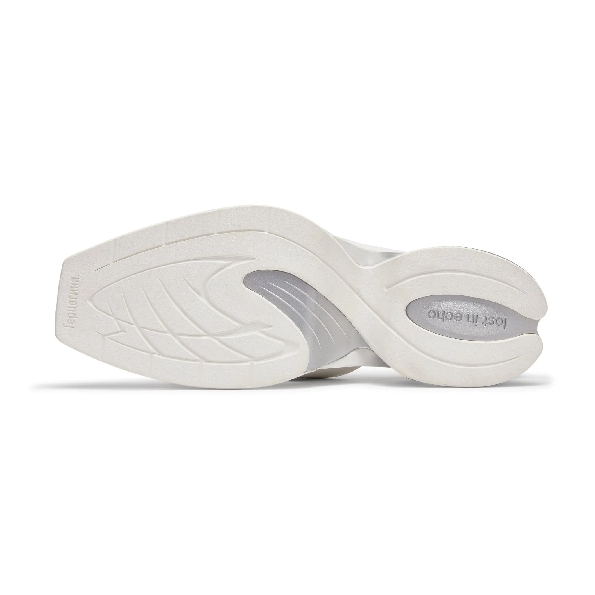Pointed Square Toe Sports Sandals in Silver
