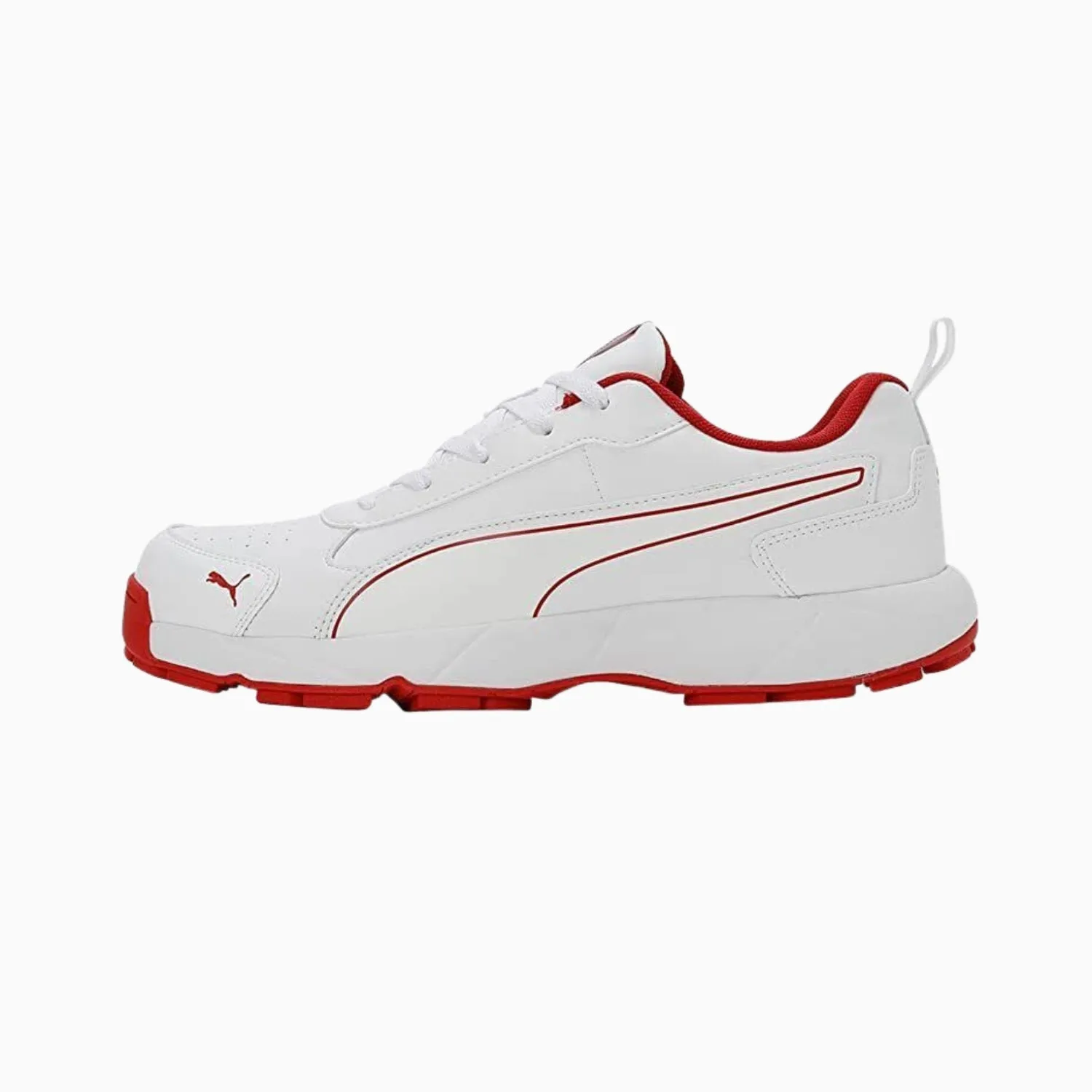 Puma Cricket Shoes, Classic-Cat - White/Red