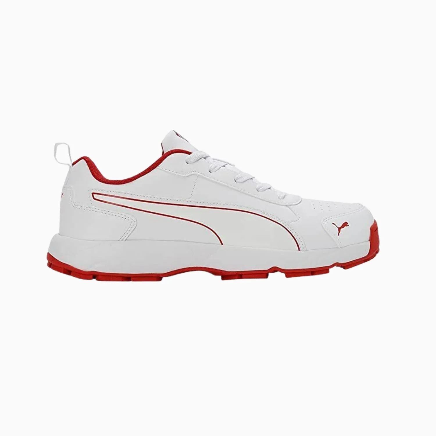 Puma Cricket Shoes, Classic-Cat - White/Red