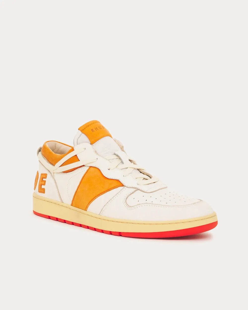 Rhecess White / Orange Low Top Sneakers