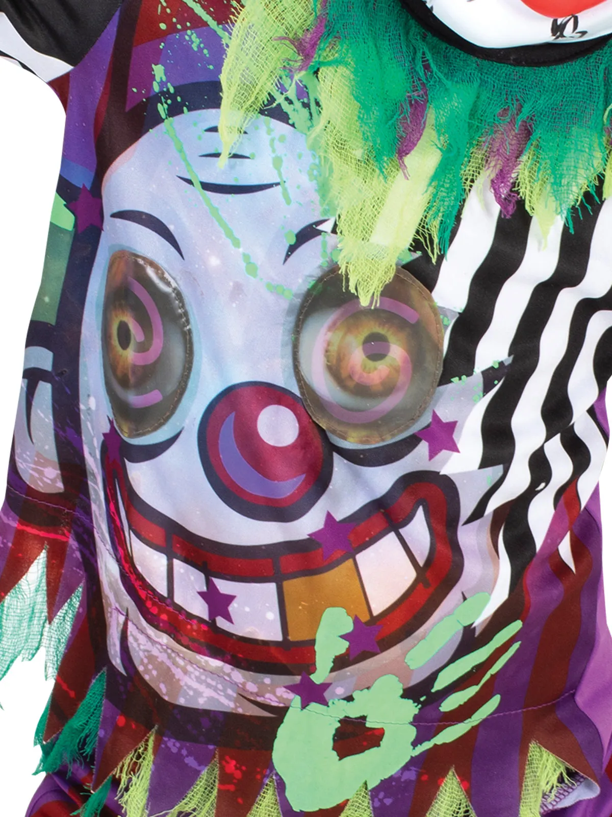SCARY CLOWN LENTICULAR COSTUME, CHILD