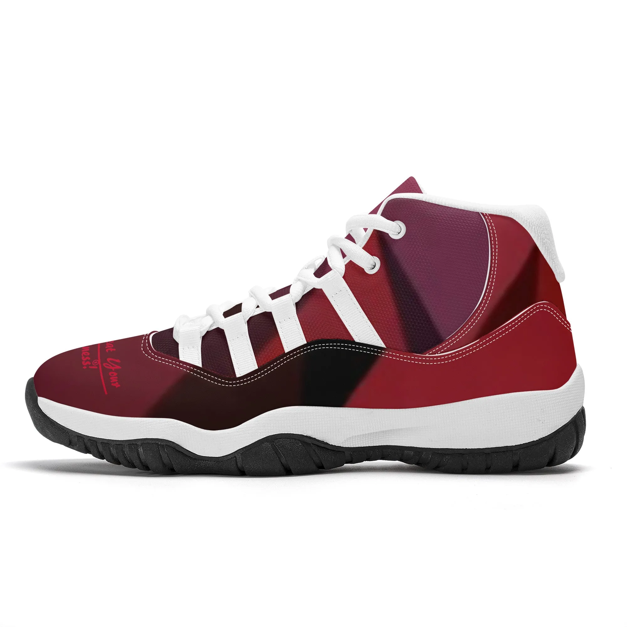 SF_S38 High Top Air Retro Sneakers - White