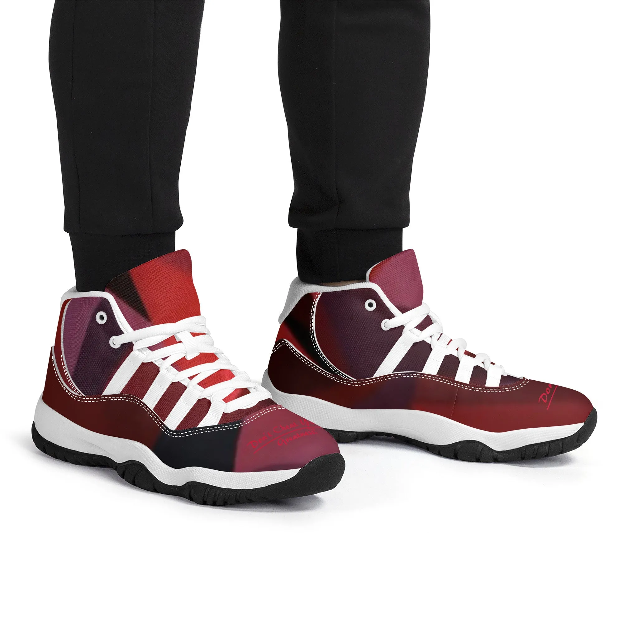 SF_S38 High Top Air Retro Sneakers - White