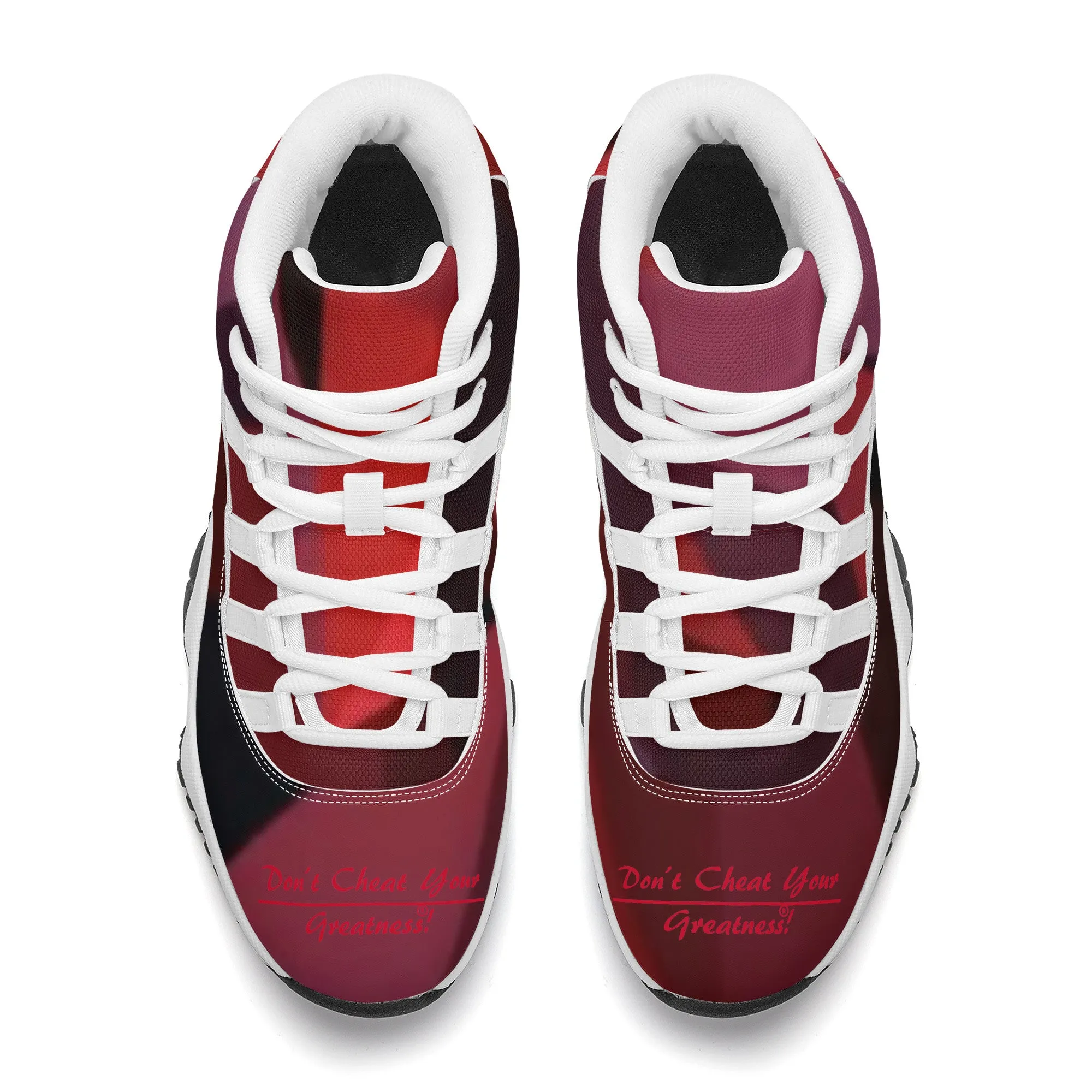 SF_S38 High Top Air Retro Sneakers - White