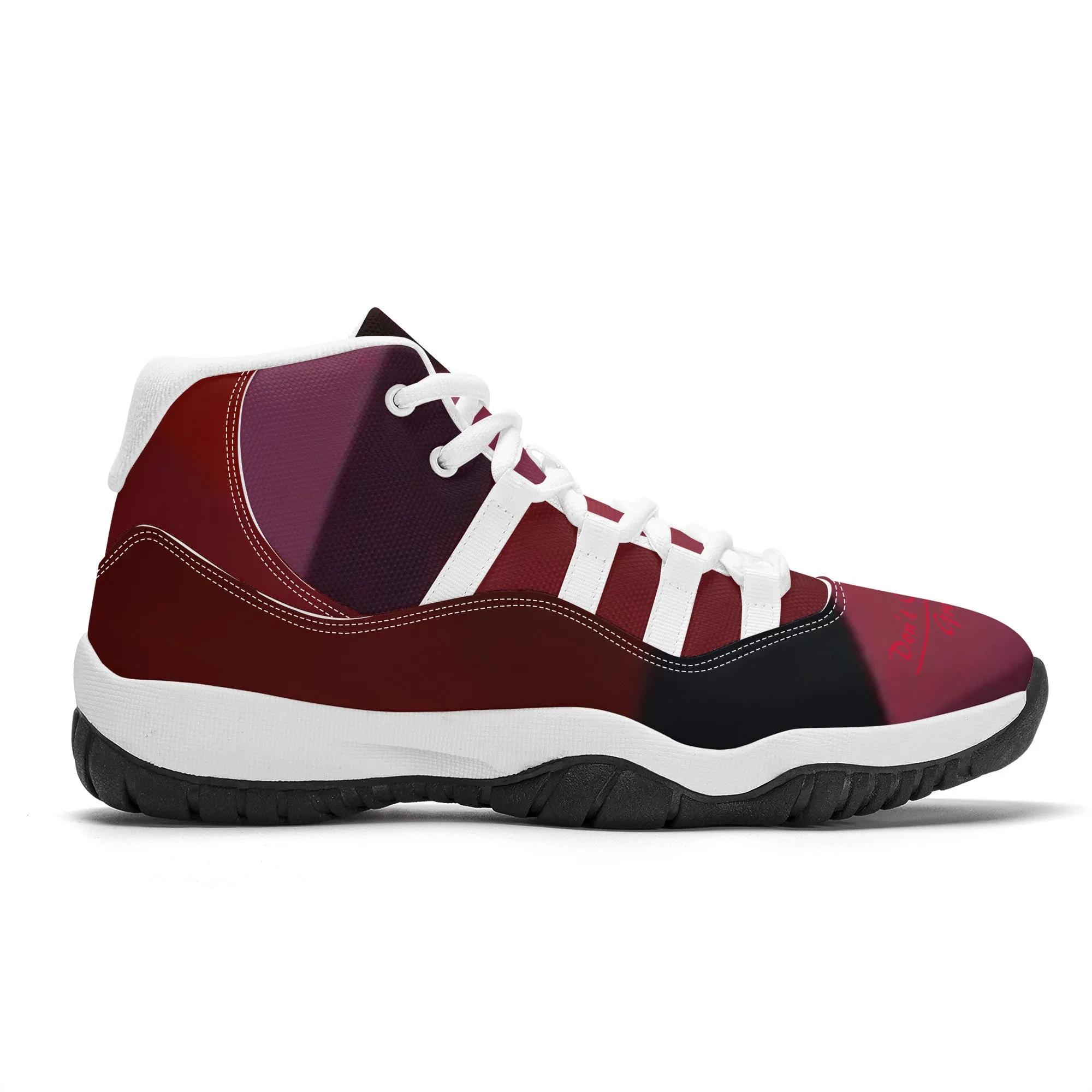 SF_S38 High Top Air Retro Sneakers - White