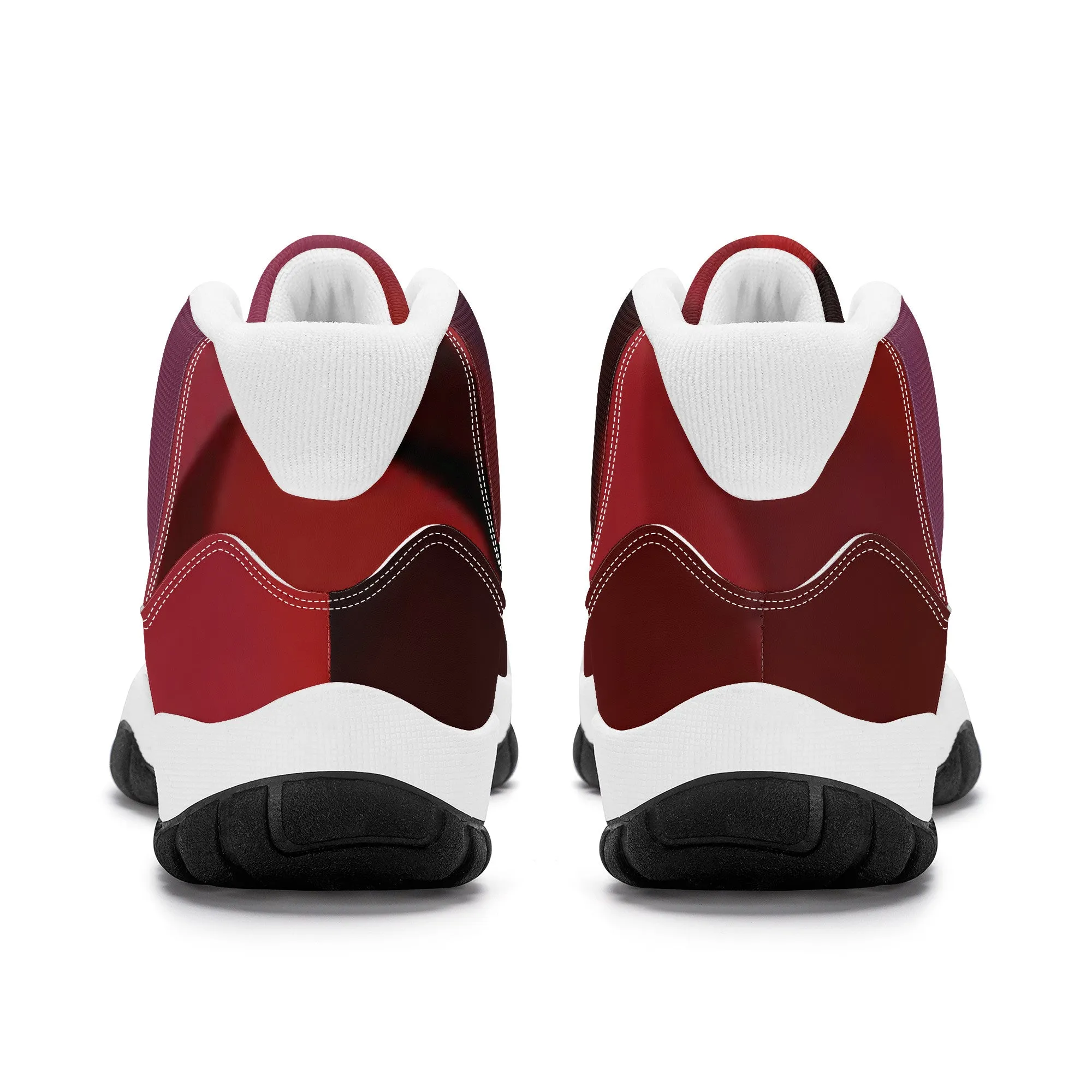 SF_S38 High Top Air Retro Sneakers - White