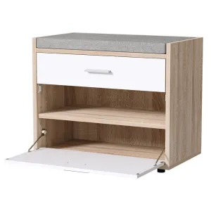 Shoe Cabinet Bench Shoes Storage Drawer Organiser Rack Fabric Wooden Cupboard