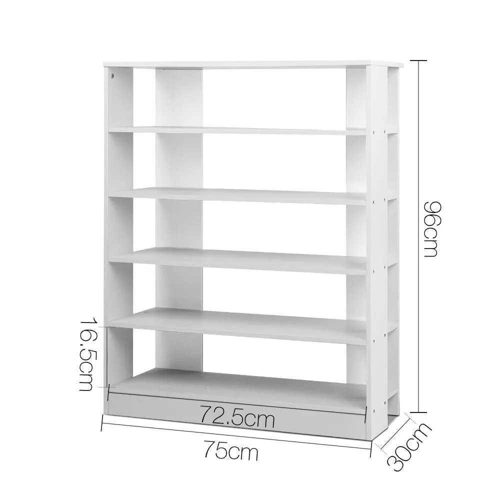 Shoe Rack Cabinet 6-Tier White