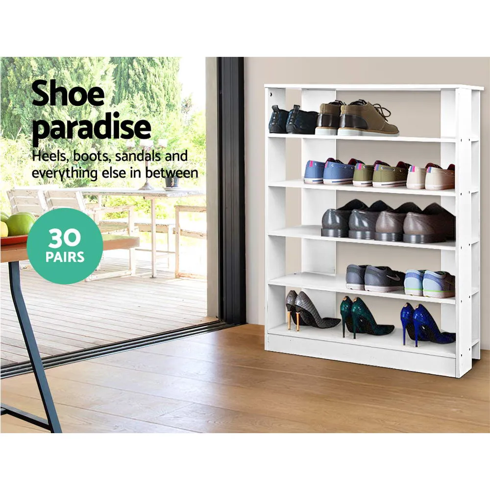 Shoe Rack Cabinet 6-Tier White