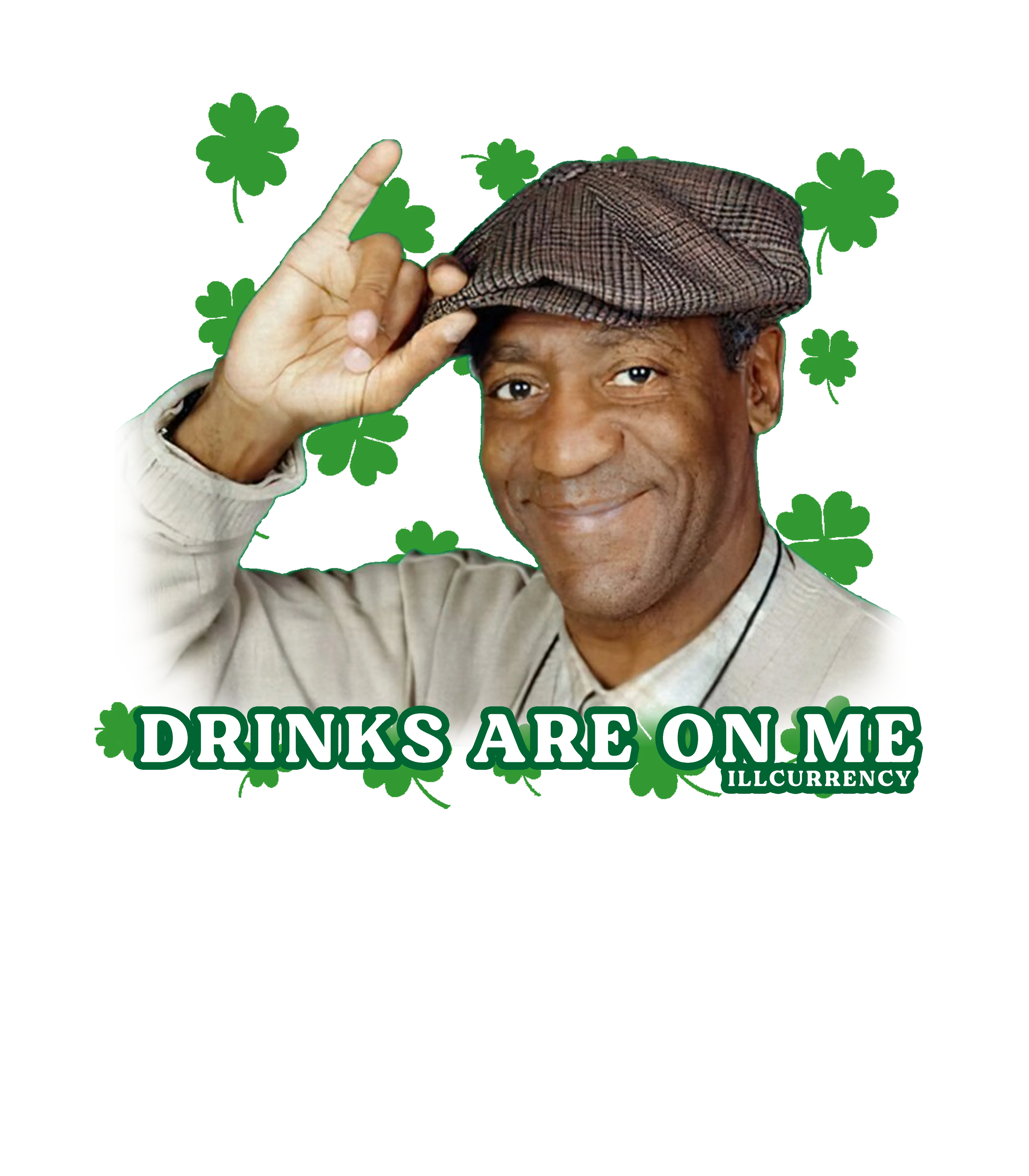 St. Pattys Collection Pine Green T-Shirt (Drinks are on me)