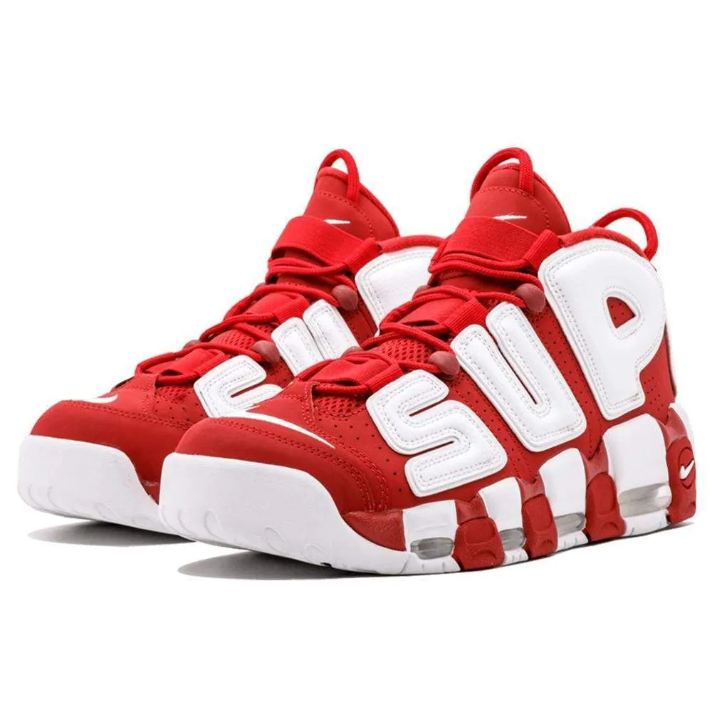 Supreme X Nike Air More Uptempo "Varsity Red"