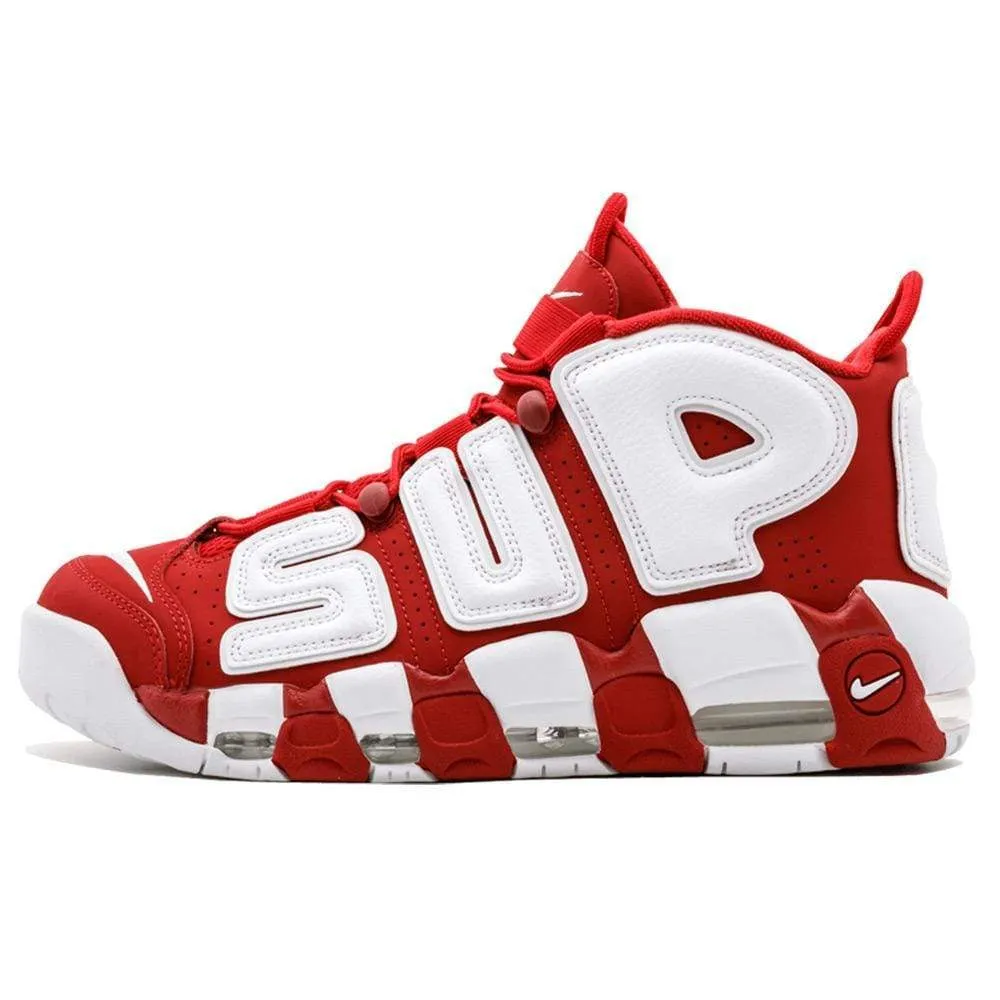 Supreme X Nike Air More Uptempo "Varsity Red"