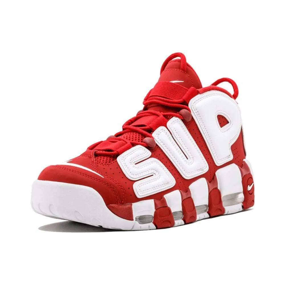 Supreme X Nike Air More Uptempo "Varsity Red"