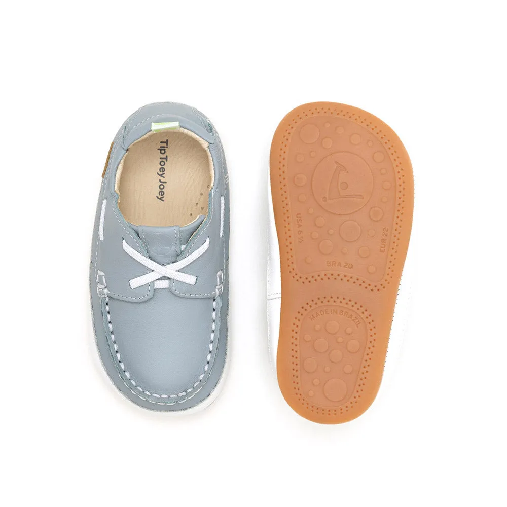 Tip Toey Joey Boy's and Girl's  Boaty Shoes, Tide Blue/White