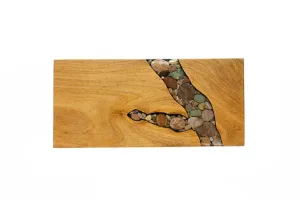 Treestump River Rock Sushi Board