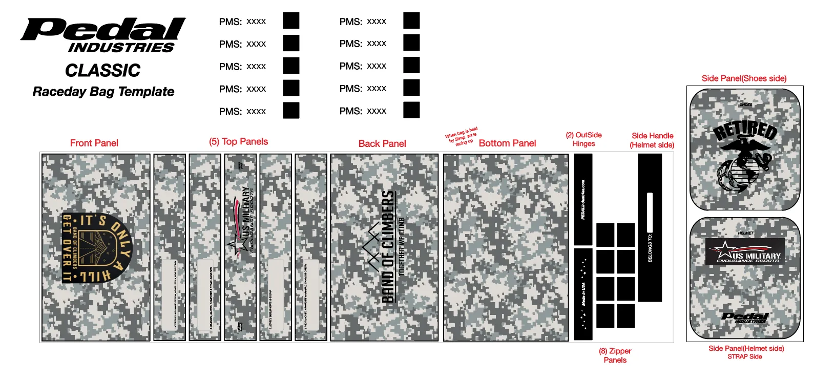 US Military Endurance 2022 RACEDAY BAG™ CAMO - PAUL's