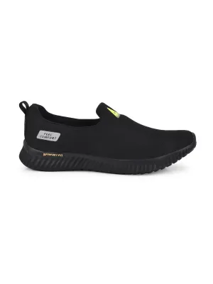WALKFIT Black Men's Casual Shoes
