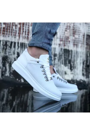 WG047 White Men's Casual Shoes