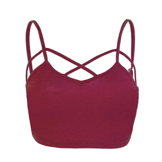 Women Cut Out Crop Top
