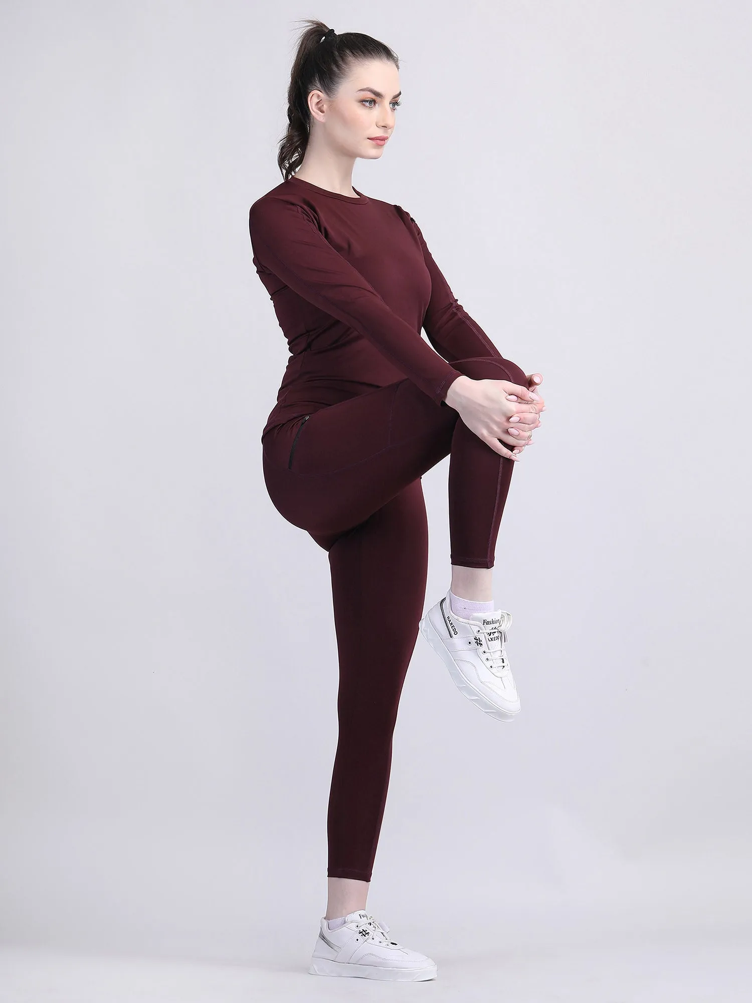 Women sporty co ord set - compression Set
