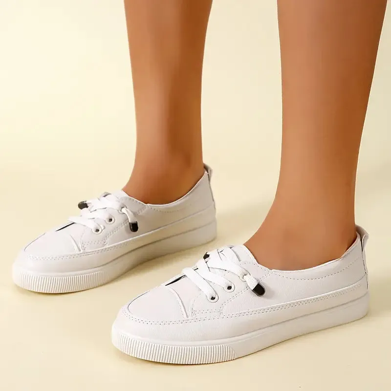 WOMEN'S CASUAL LOW-TOP FLAT SKATE SHOES