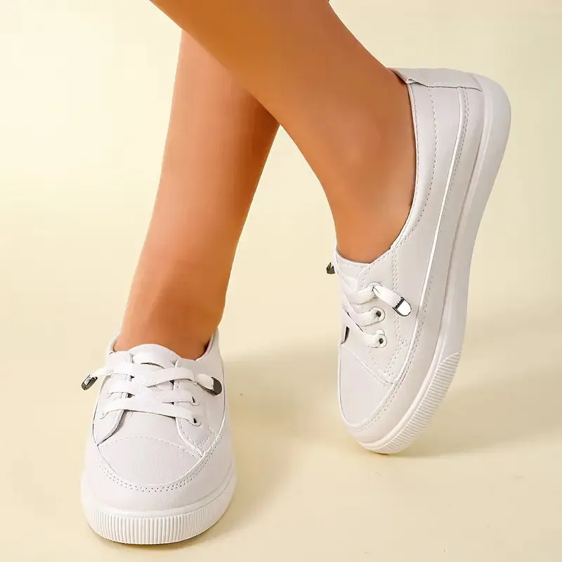 WOMEN'S CASUAL LOW-TOP FLAT SKATE SHOES